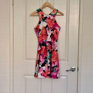 Bloomingdale's Aqua Skater Dress